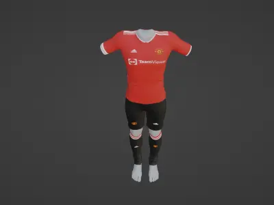 Manchester United Sportwear Low-poly 3D model