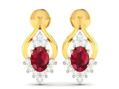 Women earrings 3D print model