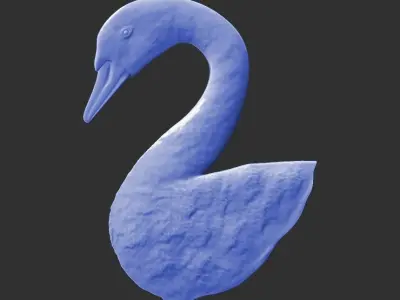 duck panel relief 3D print model