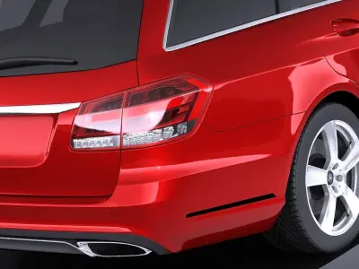 Mercedes E-class Estate 2015 VRAY 3D model