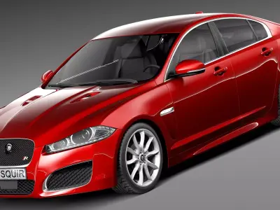Jaguar XF-R 2013 3D model
