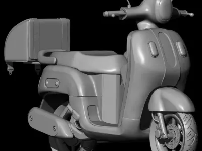 3D Scooter Motorcycle Model 3D print model