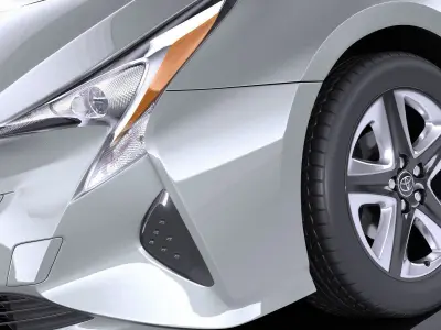 Toyota Prius 2018 VRAY 3D model