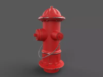 Fire Hydrant Low-poly 3D model Low-poly 3D model