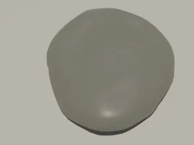 Rock 2 and UV map Free low-poly 3D model