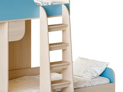 Bed RV Furniture Trio 3D model