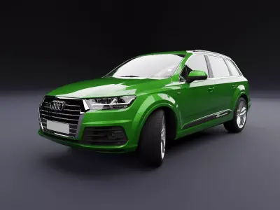 Audi Q7 Tfsi e Green 3D model