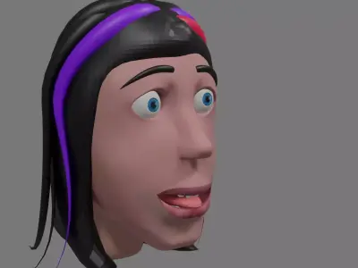 face girl  3D model