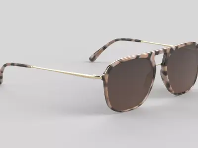 Zurich Eyewear Glasses Low-poly 3D model