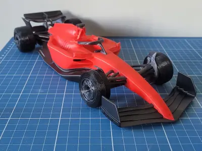 3D Printable 2022 F1-75 FORMULA ONE CAR 3D print model