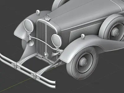 Mercedes Mayback 1930s 3D print model