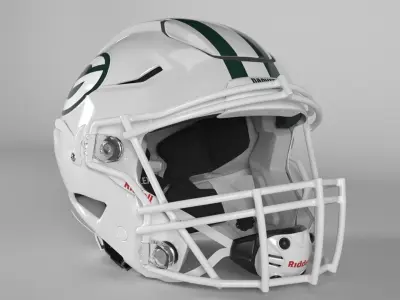 PACKERS GREEN BAY Helmet Football NFC NORTH PBR updated 2025 3D model