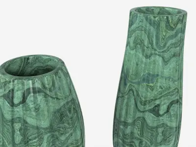 Ceramic Vases 3-set 02 3D model