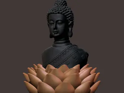 Buddha for 3D Printing  3D print model