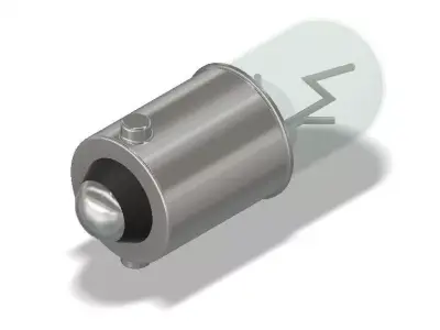 Light bulb T4W 24V - BA9s 3D model