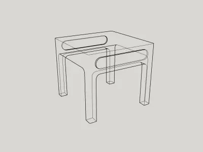 Bank made in SketchUp 3D model