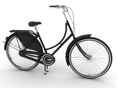 Azor European City Bicycle 3D model