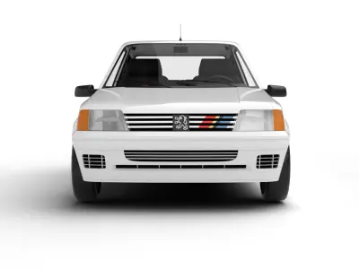 Peugeot 205 Rallye 1 3 1991 3d model 3D model