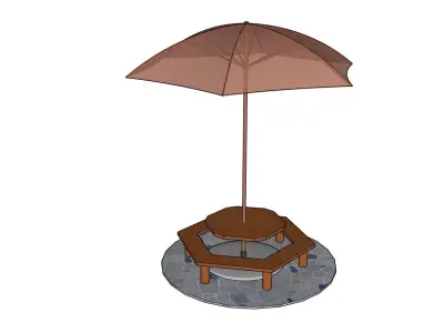 Modern Gazebo Free low-poly 3D model