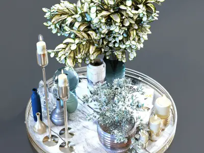 Decoration Set 025 Low-poly 3D model