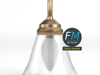 Flower shaped wall lamp 3D model