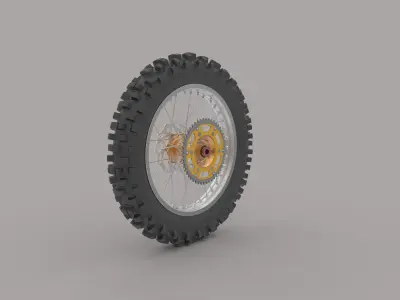 Motorbike rear weel  3D model