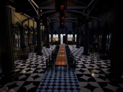 Royal Palace UNREAL ENGINE Low-poly 3D model