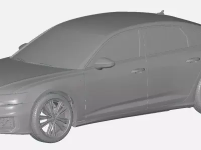 Audi A6 55 S-Line 2020 - Exterior  Scan 3D model