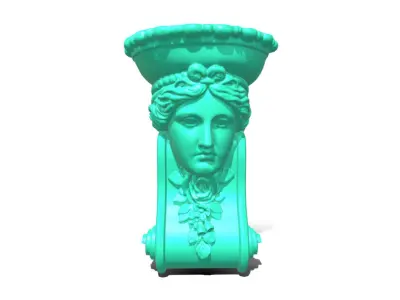 wall flower vase  3D model