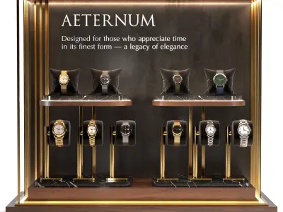 Luxury Watch Display 04 3D model