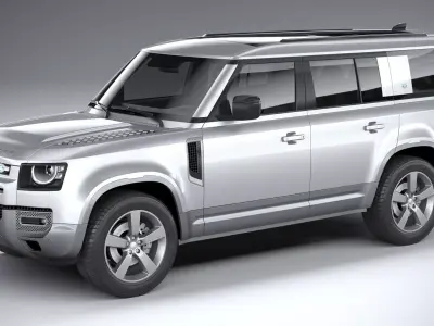 Land Rover Defender 130 2023 3D model