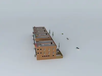 Brooklyn Street (With Apartments) Free 3D model