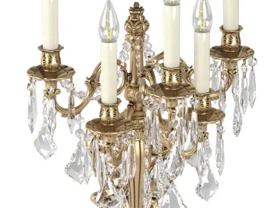 Crystal Wall Sconce Zanaboni 3D model