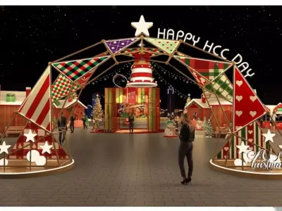 Christmas Town 3D model