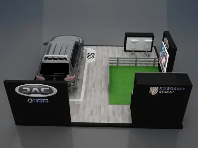 Booth Exhibition Stand a272 3D model