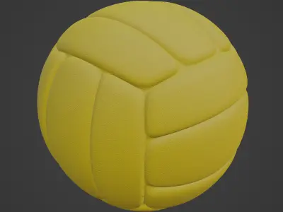 Simple Volleyball Ball 01 3D model