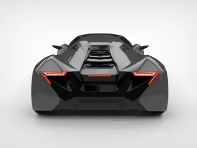 Electric Super Car 3D model