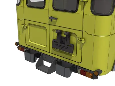 TOYOTA LAND CRUISER FJ40 SHORT WHEEL BASE RC BODY STL FILE  3D print model