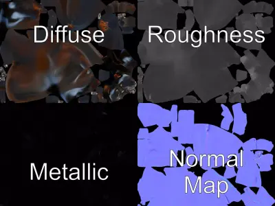 Majestic Black Panther model pack Low-poly 3D model