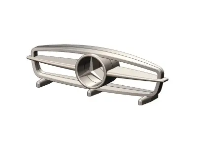 Open Mercedes Benz 300SL gullwing grille sculpture desk ornament 3D print model