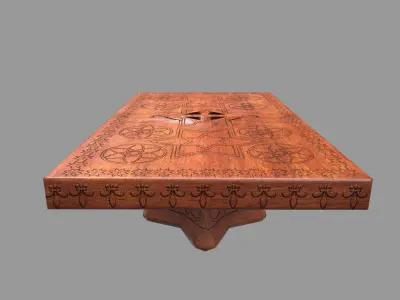 Classic Table  Low-poly 3D model