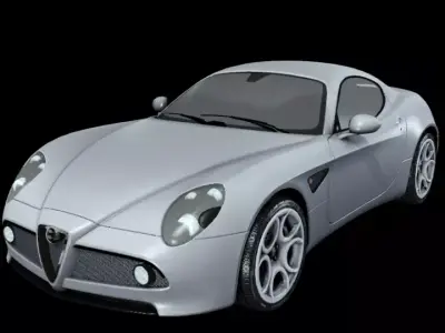 Alpha romeo 3d - game creation - animation-iclone -unreal-unity 3D model