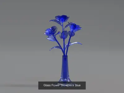 Glass Flower Showpiece Collection