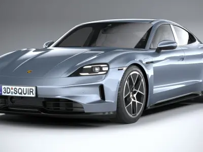 Porsche Taycan 2025 3D model