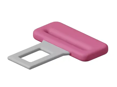 Baby Car Seat Buckle Toy 3D model