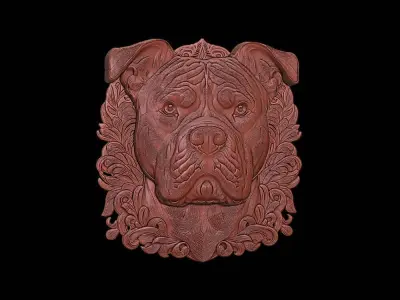 3d printable Dog ornament 3D print model