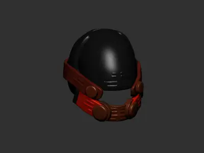 helmet high poly sculpt 3d printable  3D model