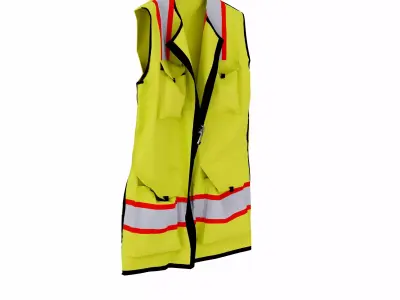 safety work vest 3D model