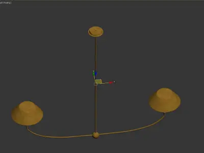 Turlington XL Linear Chandelier 3D model