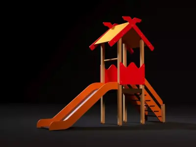 Childrens slide 3D model